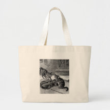 Cats Play Tote Bags