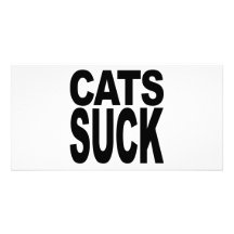 Cats Suck Photo Greeting Card