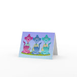 Cats Thank You card template