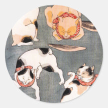Cats, Utagawa Kuniyoshi Stickers