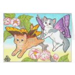 Catterflies in Spring Playing Skytag Blank Card