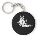 Cattitude A Cat with Attitude Keychain