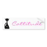 Cattitude Bumper Sticker bumper stickers