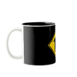 CATTLE COW ON THE ROAD SIGN mugs