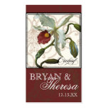 Cattleya Orchid taupe brown - Favour Gift Tags business cards