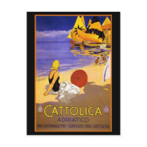 CATTOLICA ITALIAN RIVIERA TRAVEL POSTER POST CARD