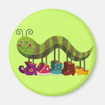 Catty Caterpillar Fridge Magnet