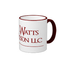 Caudill, Watts & Wilson LLC Maroon Ringer Mug