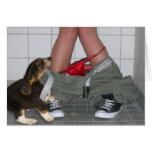 Caught with my pants down, again...Cute Puppy Dog cards