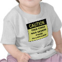 Caution2 t-shirts