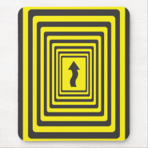 Caution Almost Forward Mousepad