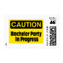 Caution Bachelor Party In Progress Stamp