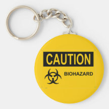 CAUTION Biohazard Key Chain