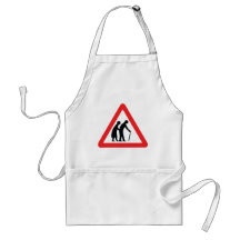 CAUTION Elderly People ... UK Traffic Sign Aprons