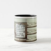 Caution Hazardous Surf coffee cup Mugs