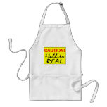 Caution, Hell Is Real aprons
