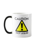 Caution: Hot Liquid Heat Sensitive Mug