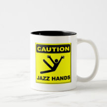 Caution Jazz Hands Coffee Mugs