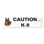 CAUTION  K-9 bumper stickers