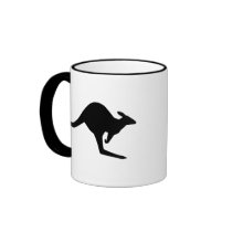 Caution Kangaroo Coffee Mug