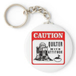 Caution keychains