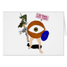 Caution: Live Yarn! Hunter Card