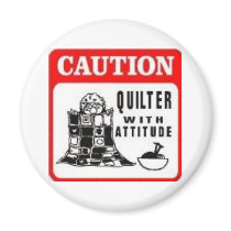 Caution Refrigerator Magnets