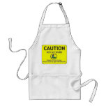 Caution Men at Work Apron