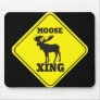 Caution- Moose Crossing Mouse Pad