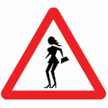 Caution Prostitute (Attenzione Prostitute) Sign photo sculptures