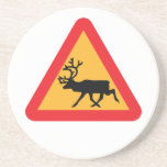 Caution Reindeer Swedish Traffic Sign