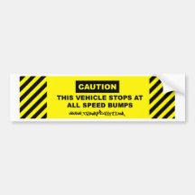 caution_speed_bumps_02 bumper sticker