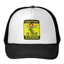 Caution! strong chick magnet trucker hats