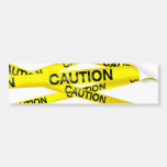 Caution Tape Bumper Sticker