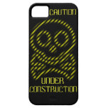 Caution Under Construction Skull iphone 5 case