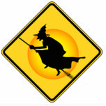 Caution Witch Photosculpture Cutout