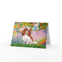 Cavalier 2 (Bl) - Garden (M) Greeting Card