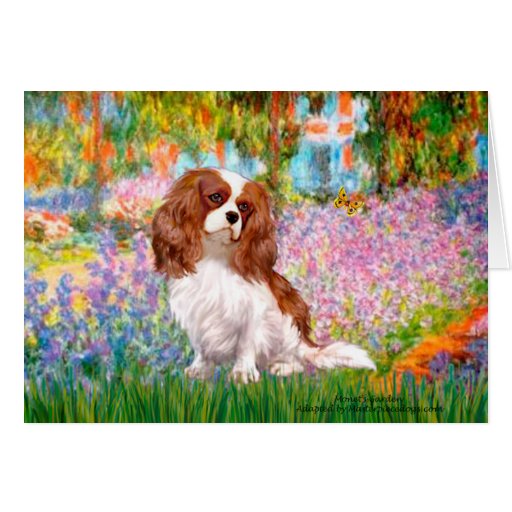 Cavalier 2 (Bl) - Garden (M) Greeting Card