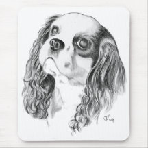 Cavalier King Charles Drawing Mouse Mat