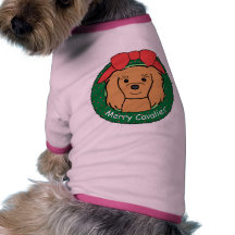 Cavalier King Charles Spaniel Christmas Doggie T Shirt