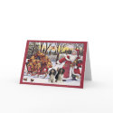 Cavalier King Charles Spaniel Christmas Santa and  cards