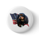 Cavalier King Charles Spaniel Flag - Button