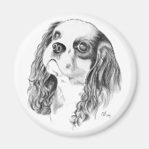 Cavalier King Charles Spaniel Fridge Magnet