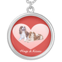 Cavalier King Charles Spaniel Heart  Necklace