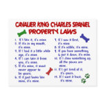 CAVALIER KING CHARLES SPANIEL Property Laws 2 postcards