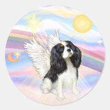 Cavalier King Charles Spaniel Round Sticker