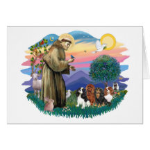 Cavalier King Charles Spaniels (four) Cards