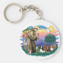 Cavalier King Charles Spaniels (four) Key Chains