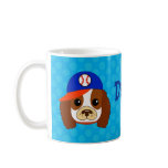 Cavalier spaniel with baseball cap mug