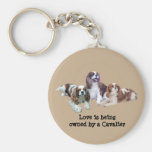 Cavalier Threesome Keychain